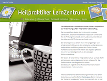 Tablet Screenshot of heilpraktikerlernzentrum.de
